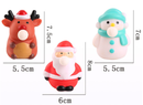 Squeeze Bubble Pop Stress Relief Toy 12-Pack Box Set - Cartoon Squishy Figure for Anxiety Relief - Santa + Snowman + Reindeer (4 Each) - Christmas Gift Set