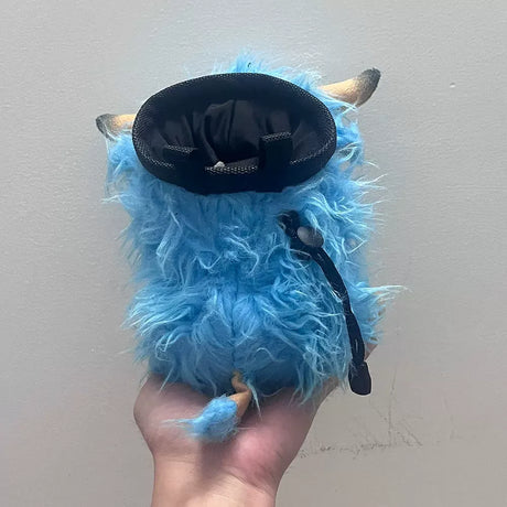 Blue Highland Cattle Chalk Bag Rock Climbing Equipment