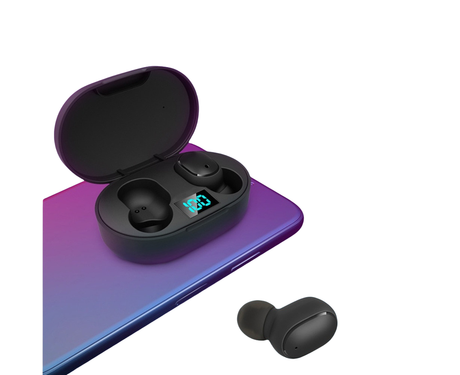 E6S Wireless 6D Stereo V5.0 Bluetooth-compatible In-ear Earbuds Sports Earphones with Mic