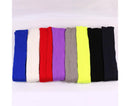 Women Elastic Solid Color Warm Thigh High Long Socks - Navy Blue
