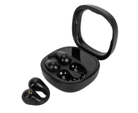 Language Translator Earbuds 144 Languages Bluetooth 5.3 Noise Reduction Wireless Device with Digital Display Black