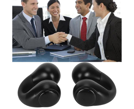Language Translator Earbuds 144 Languages Bluetooth 5.3 Noise Reduction Wireless Device with Digital Display Black