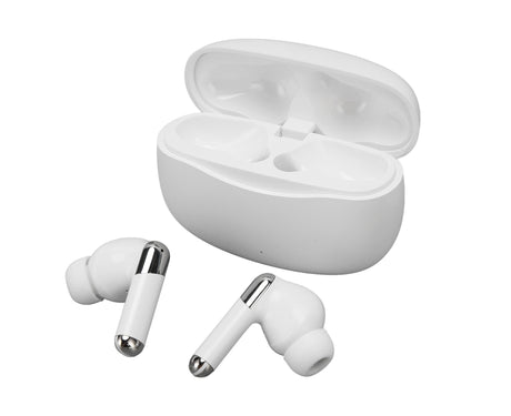 Language Translator Earbuds 144 Languages Noise Reduction Bluetooth 5.3 Wireless Smart Earphone White