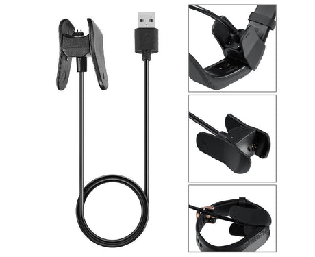 1m Smart Bracelet USB Charging Cable Clip-on Charger Cord for Vivosmart 4