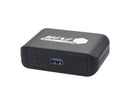 Compact 1080P USB3.0 to HDMI-compatible+VGA Adapter Video Converter for Laptop Computer Black