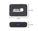 Compact 1080P USB3.0 to HDMI-compatible+VGA Adapter Video Converter for Laptop Computer Black