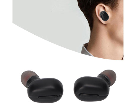 Language Translator Earbuds Support 84 Languages Wireless Bluetooth Noise Reduction Device Black