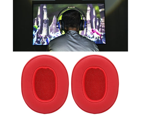 Protein Leather Replacement Ear Pads for Skullcandy Crusher 3.0 Wireless Hesh3 Repair PartsRed