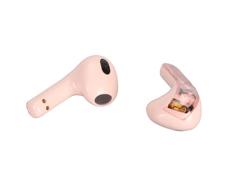 Language Translator Earbuds Support 144 Online Languages Bluetooth 5.3 Earphones Wireless Device Pink