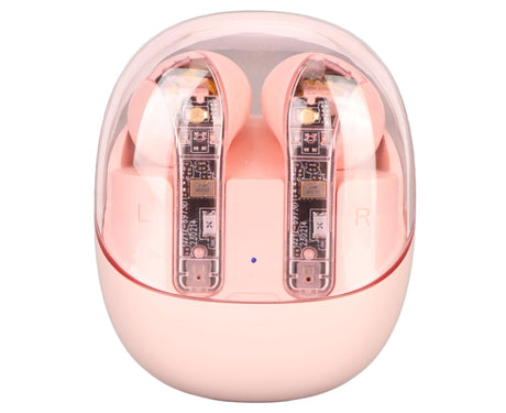 Language Translator Earbuds Support 144 Online Languages Bluetooth 5.3 Earphones Wireless Device Pink