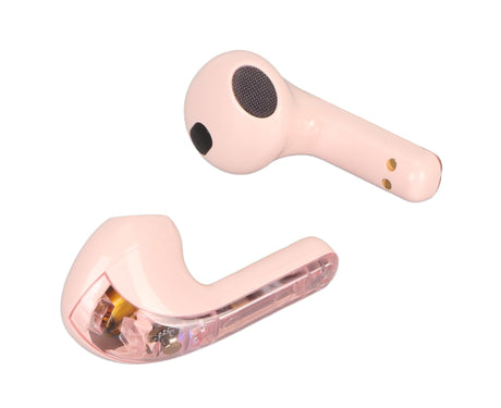 Language Translator Earbuds Support 144 Online Languages Bluetooth 5.3 Earphones Wireless Device Pink