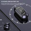 Open Ear Bluetooth Earbuds HiFi Noise Cancelling Waterproof Clip On Wireless Earphone for Cycling Driving Sports