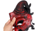 Halloween Masquerade Devil Mask Unique Scary Half Face Ram Horn Devil Mask for Halloween Costume Supplies