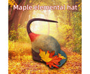 Halloween Witch Hat Halloween Party Magics Hat Felts Hat Maple Leaf Hat