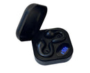 Ear Clip Bluetooth Earbuds HiFi Sound Open Ear Wireless Earphones with Power Display for Sports Running Black