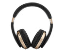 Foldable Bluetooth Headset Wireless Over Ear Stereo Headsets with Mic Gaming HeadphoneGold