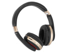 Foldable Bluetooth Headset Wireless Over Ear Stereo Headsets with Mic Gaming HeadphoneGold