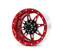 4Pcs/Set 1.9 Inch Wheel Rim Metal Parts for 1/10 Remote Crawl Car Red