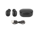 Bluetooth Earbuds Noise Cancelling Stereo Built in Mic Wireless Earphone with Charging Case for Smartphones Tablets