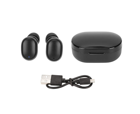 Bluetooth Earbuds Noise Cancelling Stereo Built in Mic Wireless Earphone with Charging Case for Smartphones Tablets