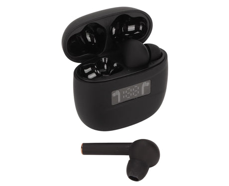 Language Translator Earbuds Support 144 Languages Online Translation Wireless Translator Device with Digital Display Black
