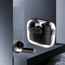 Language Translator Earbuds Bluetooth 5.3 Support 144 Languages Wireless Translator Earphone with Transparent Case Black