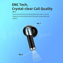 Language Translator Earbuds Bluetooth 5.3 Support 144 Languages Wireless Translator Earphone with Transparent Case Black