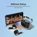 Language Translator Earbuds Bluetooth 5.3 Support 144 Languages Wireless Translator Earphone with Transparent Case Black