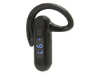 Single Ear Bone Conduction Headset Digital Display Voice Control Answering Wireless Earphone for Sports Business Black