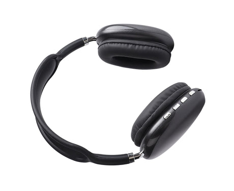 Wireless Bluetooth Headset Bluetooth 5.0 and EDR Stereo Noise Cancelling Lightweight Foldable Bluetooth Headphone Black Type 1