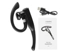 Wireless Bluetooth Earpiece Noise Reduction Lightweight HD Voice IPX7 Waterproof Bluetooth 5.1 Headset for Business YYK 525 Simple Version