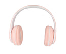 Bluetooth Headset Noise Reduction Foldable Over Ear Wireless Headphone with Colorful Light for Phone Laptop Pink
