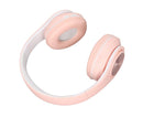 Bluetooth Headset Noise Reduction Foldable Over Ear Wireless Headphone with Colorful Light for Phone Laptop Pink