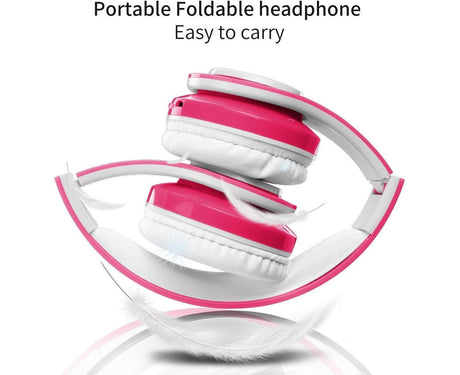 babies Bluetooth Headphones - Volume Limited Foldable - Wireless Headphones with Mic