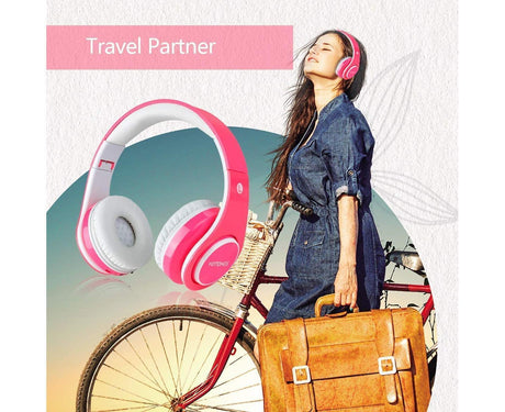 babies Bluetooth Headphones - Volume Limited Foldable - Wireless Headphones with Mic