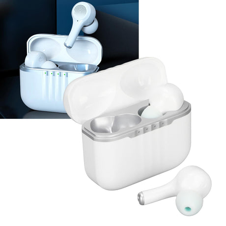 Translator Earbuds Bluetooth 5.2 Supports 84 Languages 5 Modes Noise Canceling Wireless Translator Earbuds White