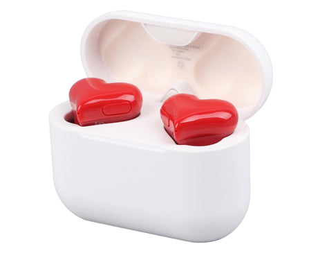 Wireless Earbuds Multifunction Stylish Lightweight Noise Canceling Stereo Heart Shaped Bluetooth Earphones