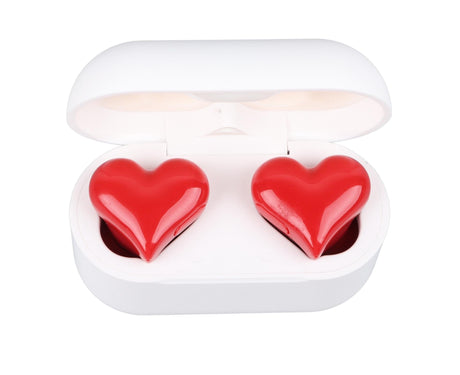 Wireless Earbuds Multifunction Stylish Lightweight Noise Canceling Stereo Heart Shaped Bluetooth Earphones