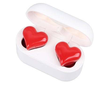 Wireless Earbuds Multifunction Stylish Lightweight Noise Canceling Stereo Heart Shaped Bluetooth Earphones