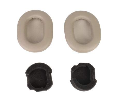 Headphone Ear Pads Protein Leather Noise Insulation Memory Foam Sponge Cushions for WH 1000XM5 Wireless Headset Platinum Silver