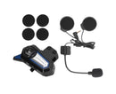 BT31 Motorcycle Bluetooth Helmet Headset Wireless Hands Free Stereo Waterproof Noise Cancelling Headset with Flashlight