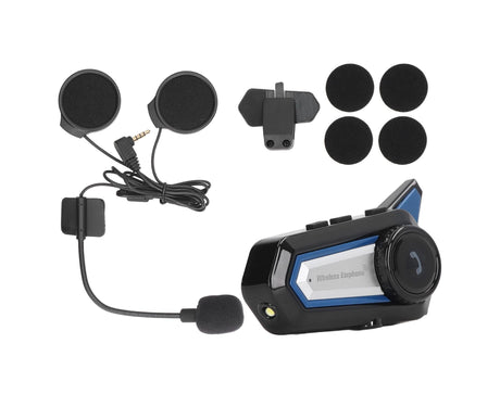 BT31 Motorcycle Bluetooth Helmet Headset Wireless Hands Free Stereo Waterproof Noise Cancelling Headset with Flashlight