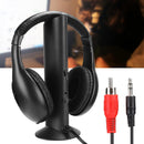 5 in 1 FM Wireless Headset Built in Microphone Earphone Headset with Charging Stand