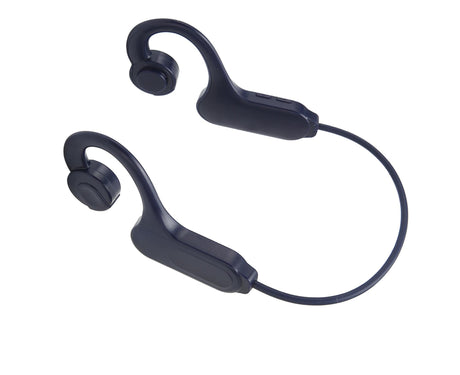 Bone Conduction Headphones Bluetooth 5.3 LED Digital Display IPX5 Waterproof Wireless Earphones for Sports Blue