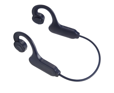 Bone Conduction Headphones Bluetooth 5.3 LED Digital Display IPX5 Waterproof Wireless Earphones for Sports Blue
