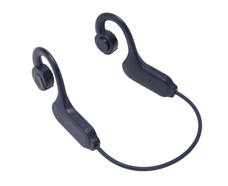 Bone Conduction Headphones Bluetooth 5.3 LED Digital Display IPX5 Waterproof Wireless Earphones for Sports Blue
