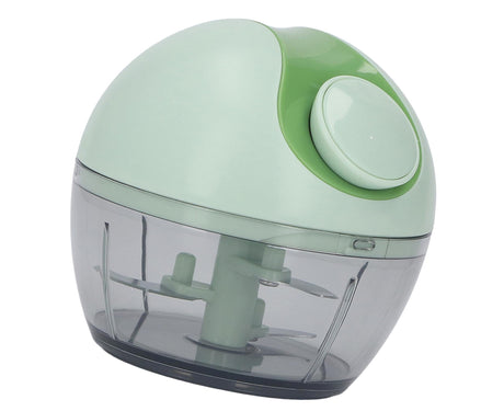 Manual Garlic Chopper Multifunctional Mini Hand Pull String Garlic Mincer Food Processor for Home Light Green
