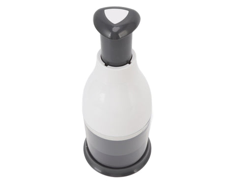 Mini Chopper White Manual Stainless Steel Blade PP Material Easy Disassemble Vegetable Chopper for Onions Nuts
