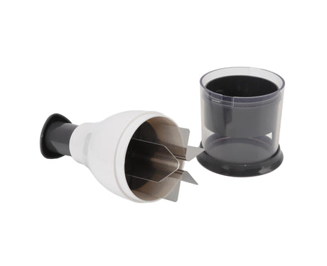 Mini Chopper White Manual Stainless Steel Blade PP Material Easy Disassemble Vegetable Chopper for Onions Nuts
