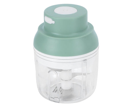 Mini Vegetable Cutter 250ml Electric Garlic Masher Crusher Grinder Kitchen AccessoryGreen